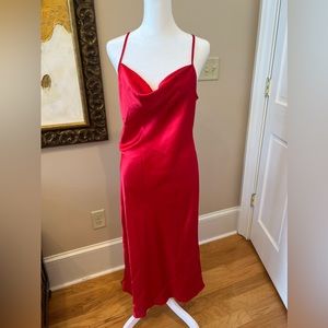 Bebe satin slip dress